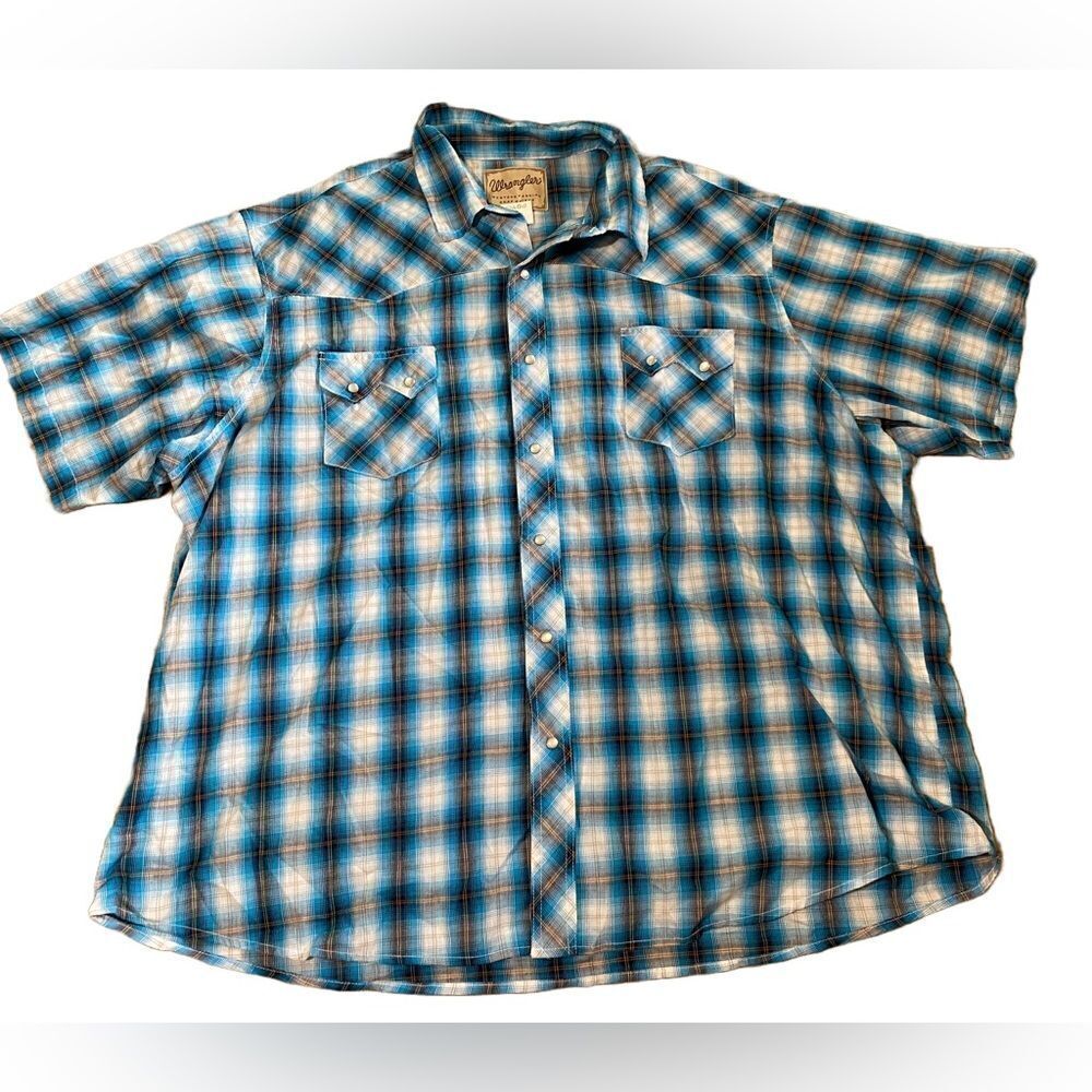 Vintage Wrangler Western Mexican Style Button Down Shirt